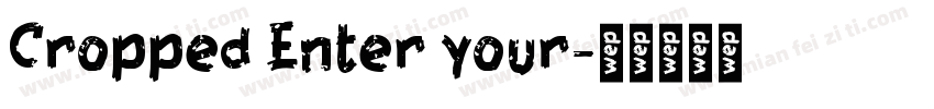 Cropped Enter your字体转换